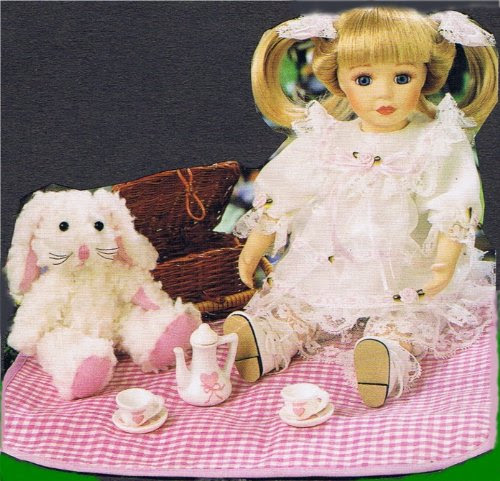 10Pc. Porcelain Tea Party Doll W/Bunny Set Review