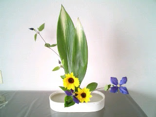 自由花 クレマチス 生け花日記