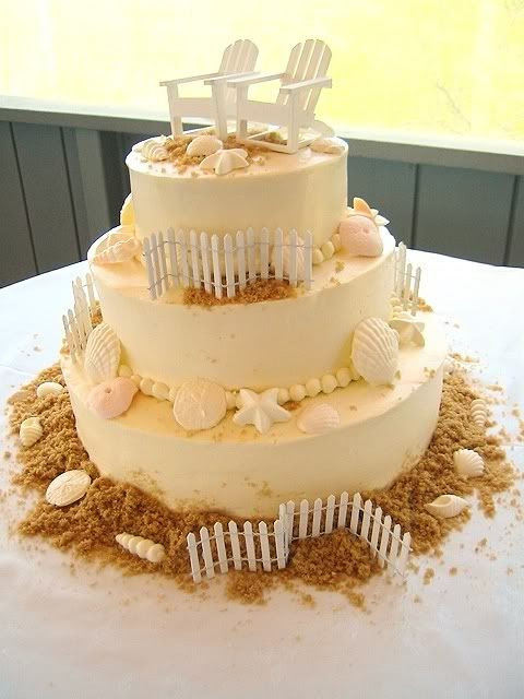 Beach Wedding Cake