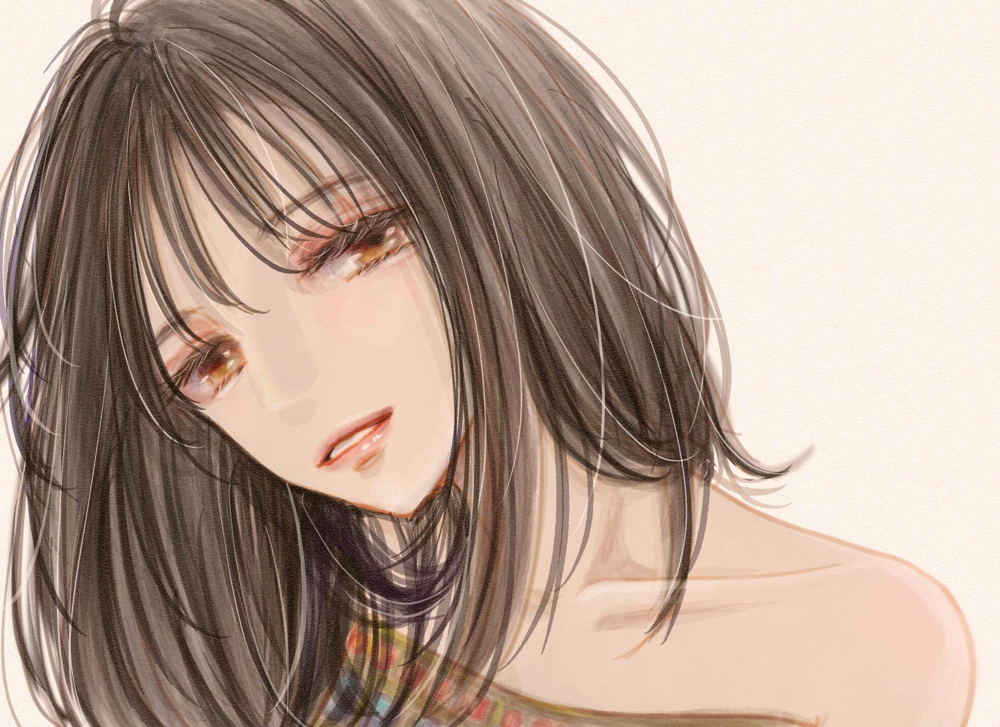 女の子イラスト22 エジプト風服装 ミカスケのお絵描き