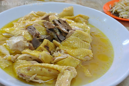 Chopped up Steamed Capon Chicken