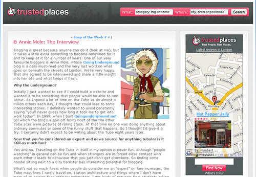 My Interview with TrustedPlaces.com