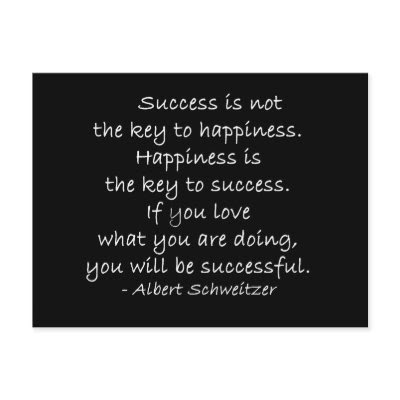 Happiness Quote Motivational Postcard by PositiveThinking