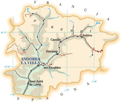 Cartina Di Andorra