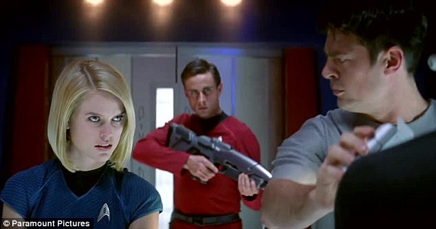 Can I help you doctor? It seems she impinges on Dr McCoy's territory as she is seen here in the medical bay
