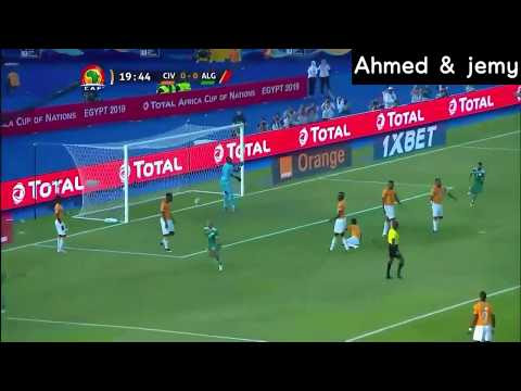 هدف الجزائر في ساحل العاج الشوط الاول في الدقيقه 20 كأس امم افريقيا