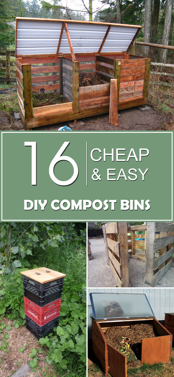 16 Cheap &amp; Easy DIY Compost Bins