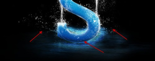 5 more splash 500x198 Hiệu Ứng Photoshop: Nước Chảy trên Bề Mặt Chữ   thiết kế web