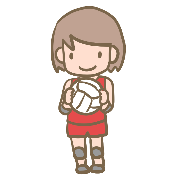 バレーボールのイラスト かわいいフリー素材が無料のイラストレイン