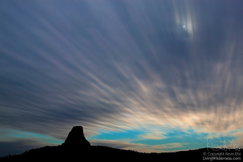 Devil's Tower, Cloud Streaks, Wyoming