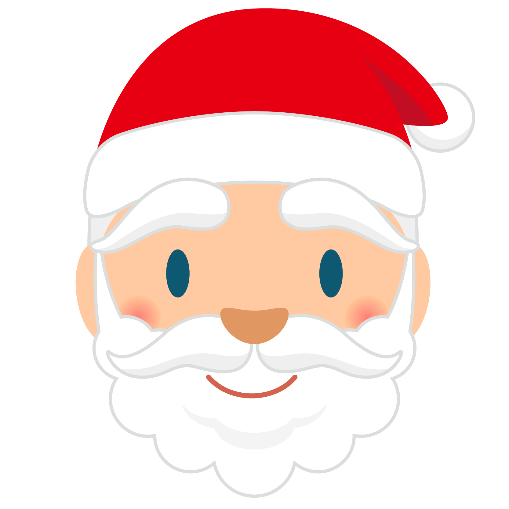 クリスマス サンタクロース 顔 商用ok フリー素材集 ナイスなイラスト
