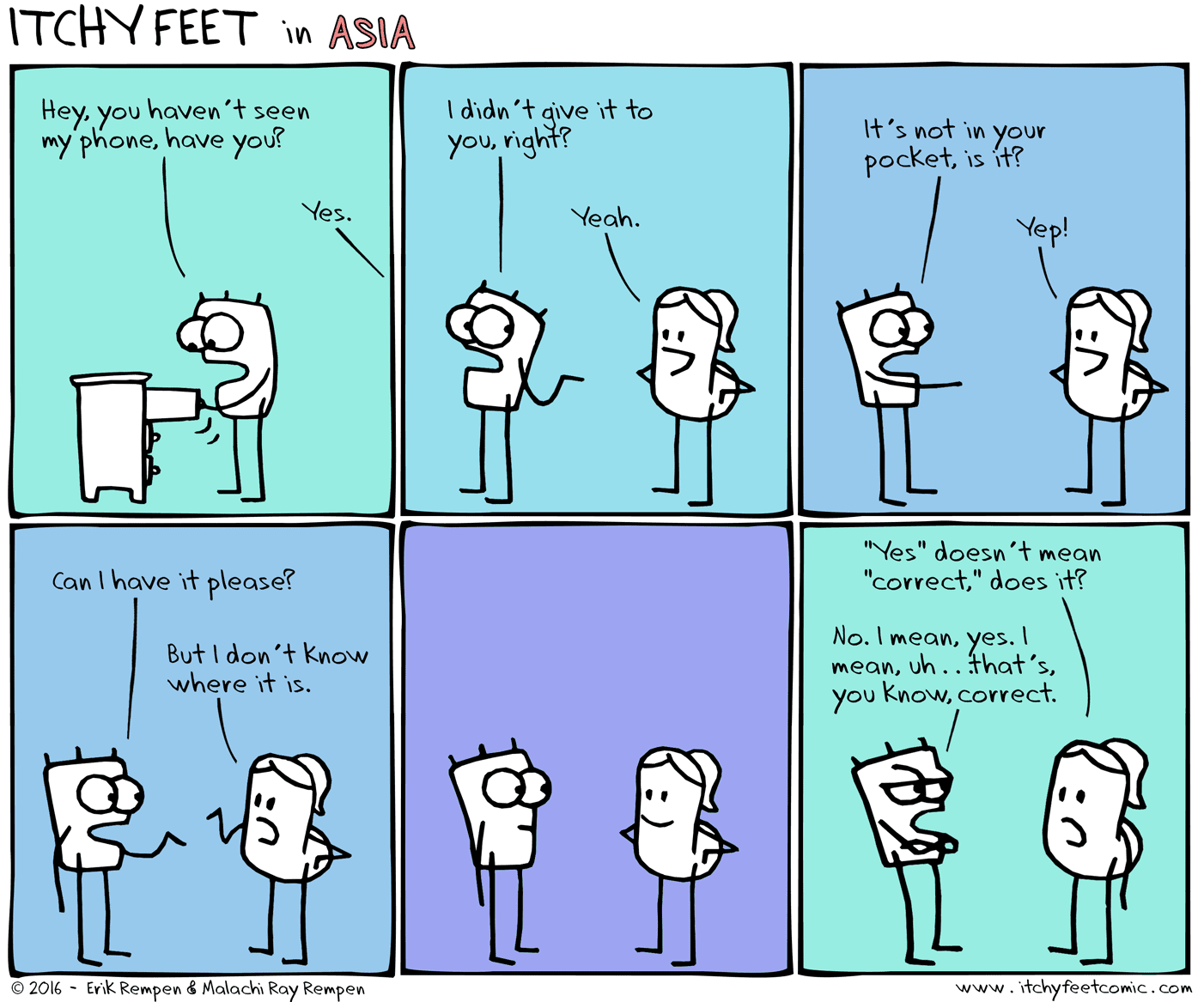 Yes doesn't always mean correct in English