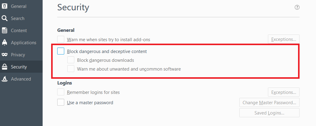 Locking A Setting Safebrowsing Mozilla Cfg Firefox 48 Mozillazine Forums