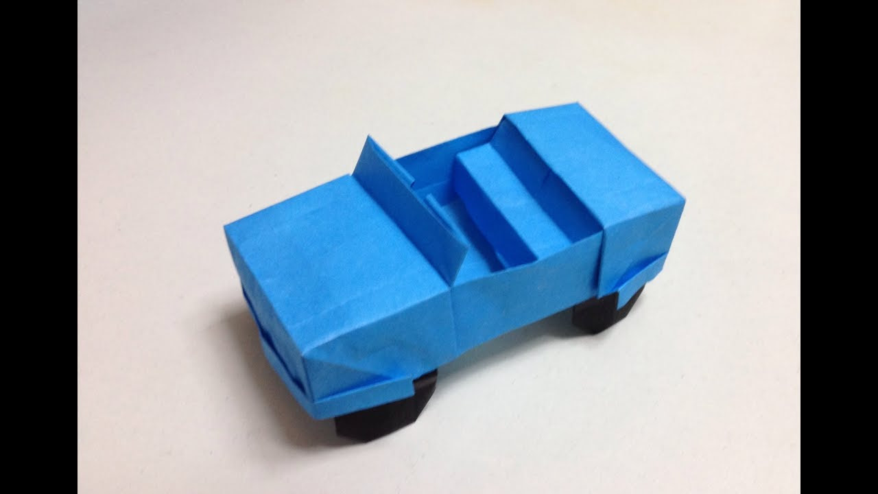 How to Make a origami jeep/car 
