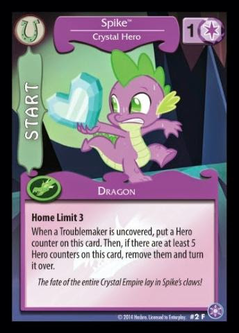 Spike, Crystal Hero  My Little Pony Collectible Card Game 