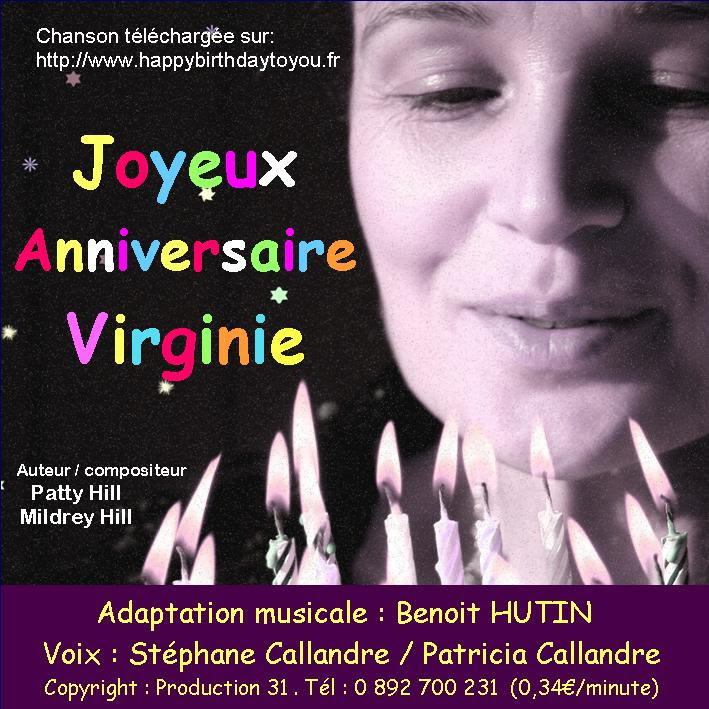 Voici La Chanson De Joyeux Anniversaire Sp Cialement D Di E Virginie