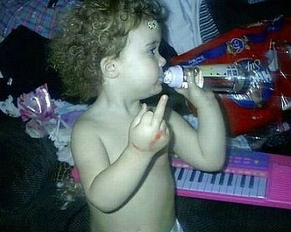 Kids Giving the Finger (50 pics)