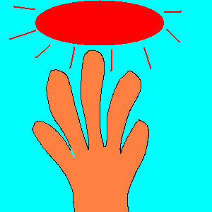 手のひらを太陽に