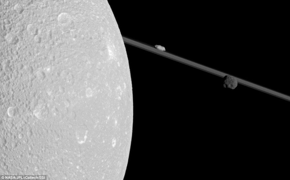 Angles: The new images were made possible by Cassini changing its orbit for the first time in two years
