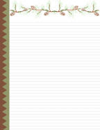 simple pine boughs for fall leaves and autumn harvest