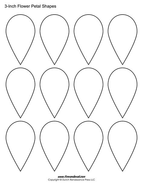  6 free printable flower templates freebie finding mom flower template