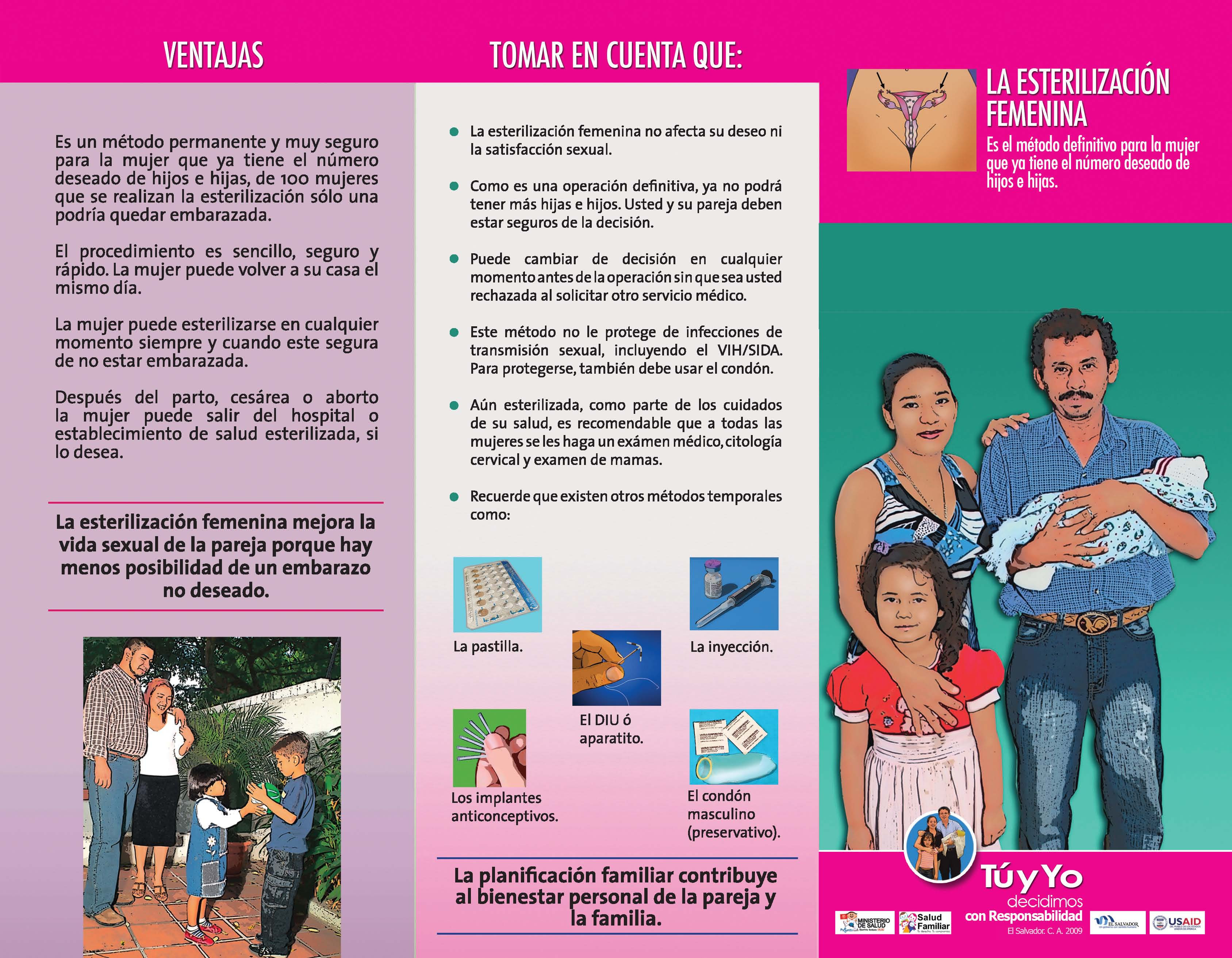 Componente Planificación Familiar  MINSAL