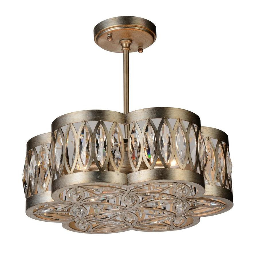 Cwi Lighting Nova 6 Light Champagne Modern Contemporary Chandelier In The Chandeliers Department At Lowes Com