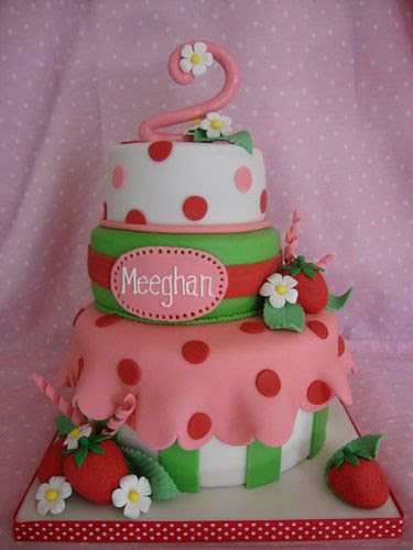 Strawberry Shortcake theme cake