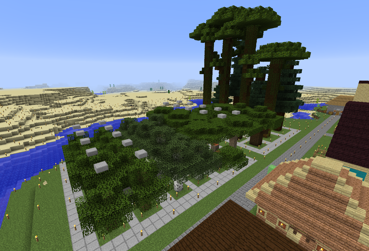 植林場の改装 マイクラ初心者が行く