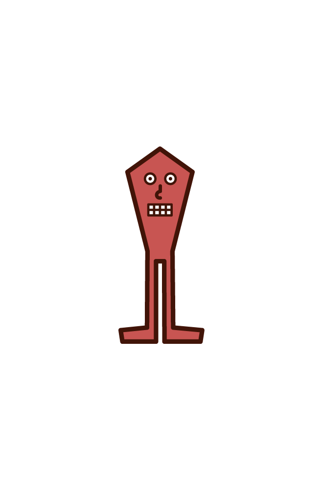小さい宇宙人の子供のイラスト フリーイラスト素材 Kukukeke ククケケ