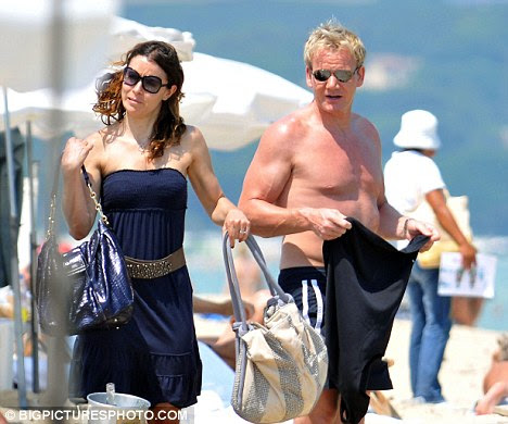 Bit sunburnt Gordon? It looked like Ramsay could do with some more  SPF