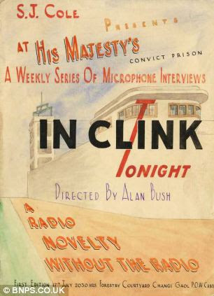 An illustrated programme for 'In Clink Tonight'. POWs in Changi sometimes put on productions to boost morale