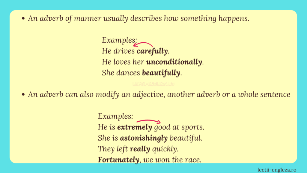 The Adverbs Of Manner Rules Of Forming And Using The Adverbs Of Manner