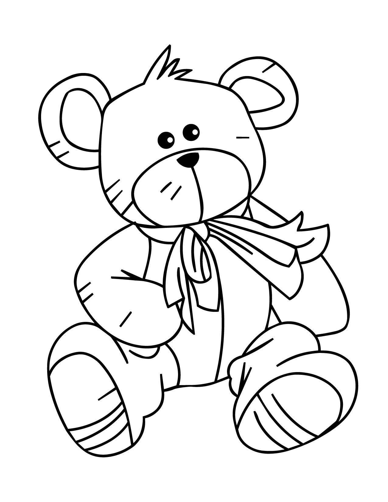 Sketsa Teddy Bear