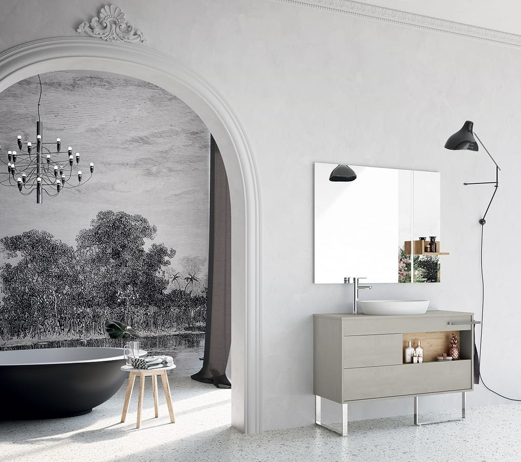 Zusammensetzung fr Badezimmer mit Mbeln ohne Griff  IDFdesign