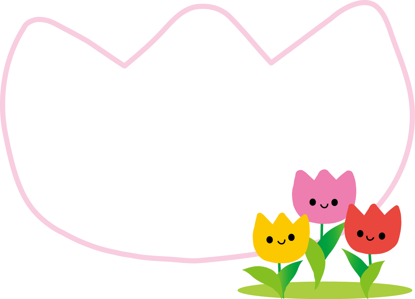 春 チュリップのイラスト 無料イラスト
