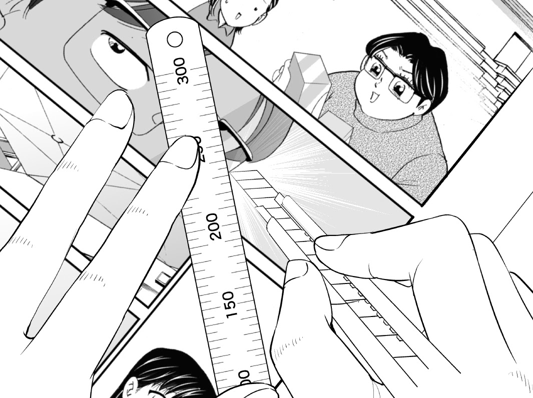 スクリーントーンテクニック カッターの使い方編 削り方による違いとは Oyukihan S Blog 漫 パワー充電所