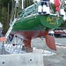 Note Hole in Rudder for Emergency Steering