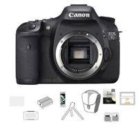 Canon EOS-7D Digital SLR Camera Body Kit, with 2 4GB CF Memory Cards, Spare Canon LP-E6 Battery, Slinger Camera Bag, Visible Dust EZ Sensor Cleaning Kit