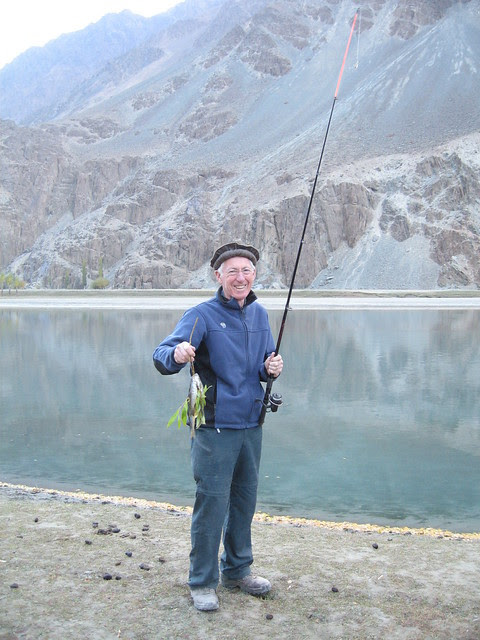 Rob and "his" haul ot trout from the Gilgit river, Phander