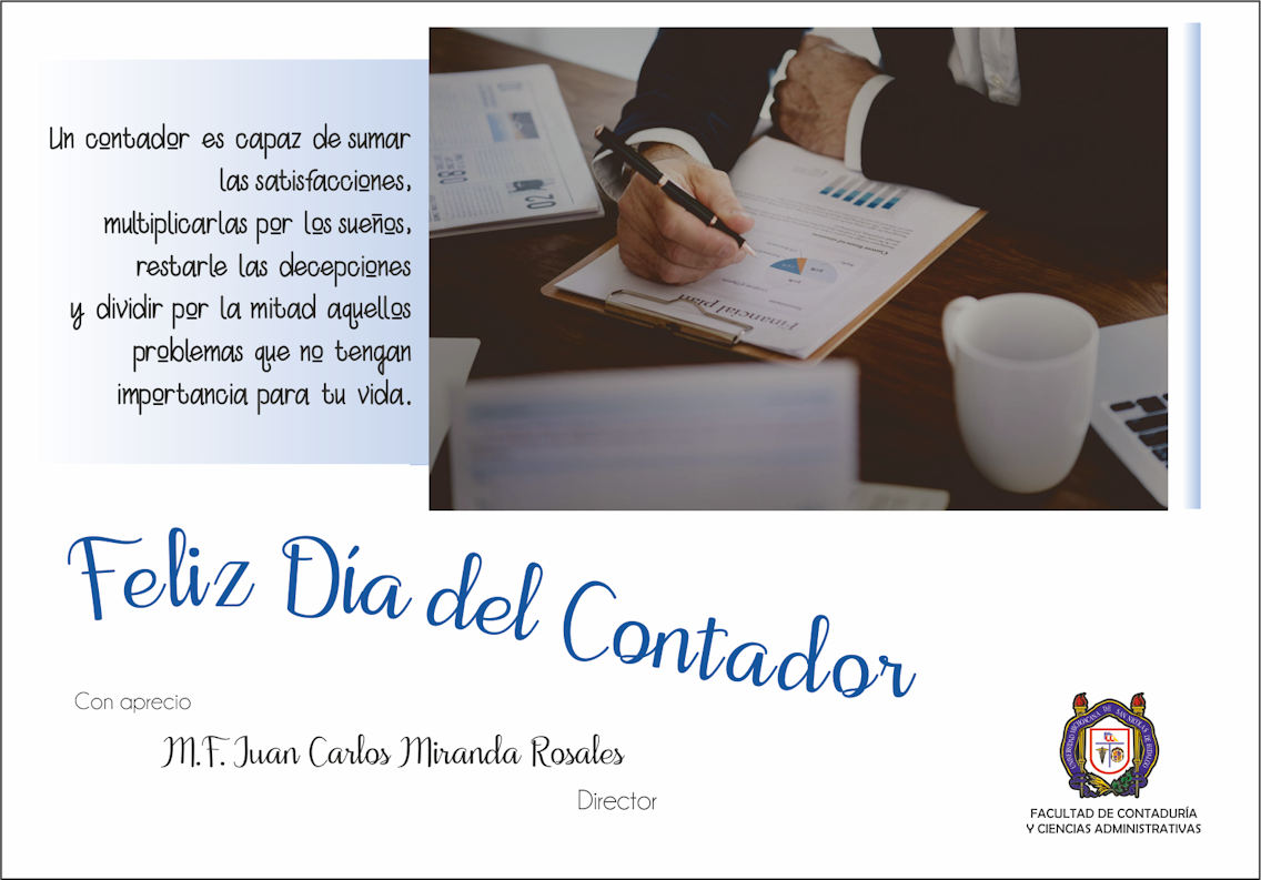 Feliz Día del Contador | FCCA - UMSNH