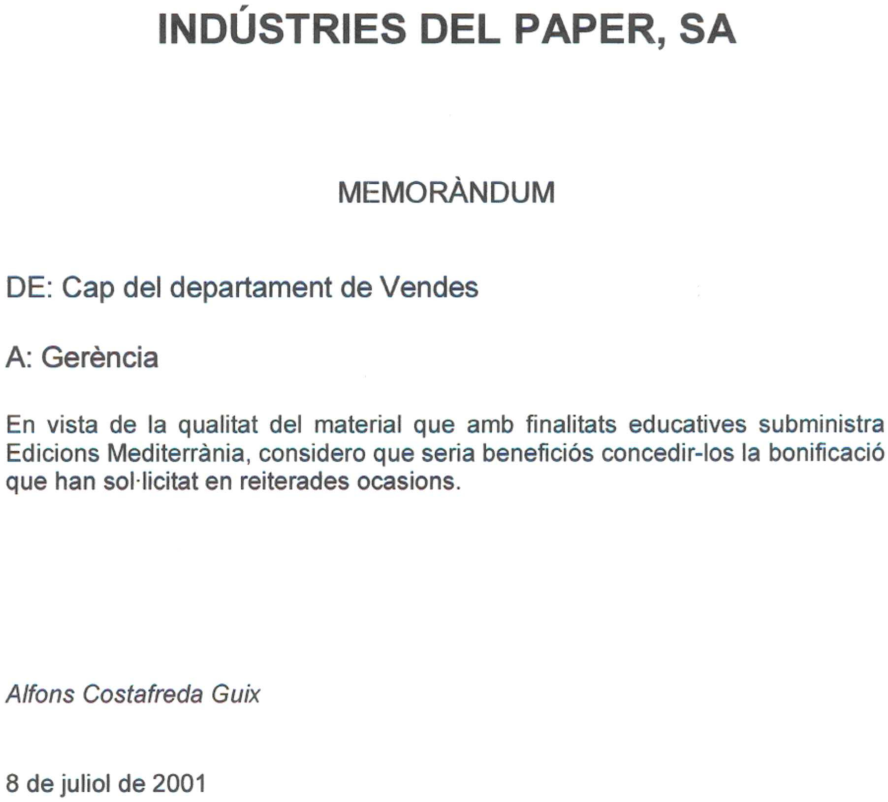 Taller de Liderazgo: Act# 3 Resumen de memorándum, nota 