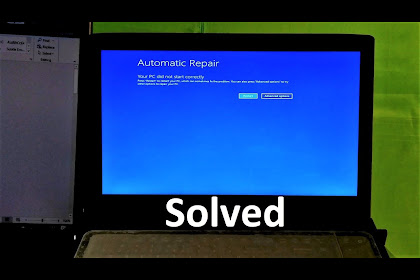 your pc did not start correctly artinya