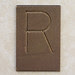 Brass Letter R