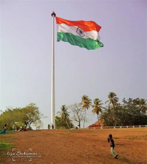 photographic views  tallest national flag  india