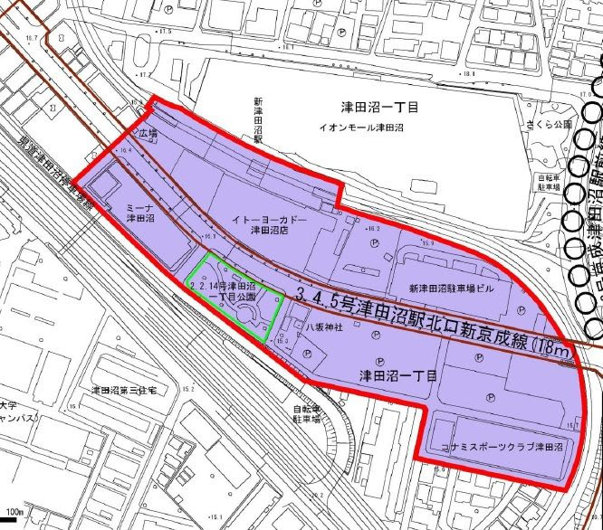 都市再開発で方針案 新津田沼駅南口の5 3ha 習志野市 日本建設新聞社