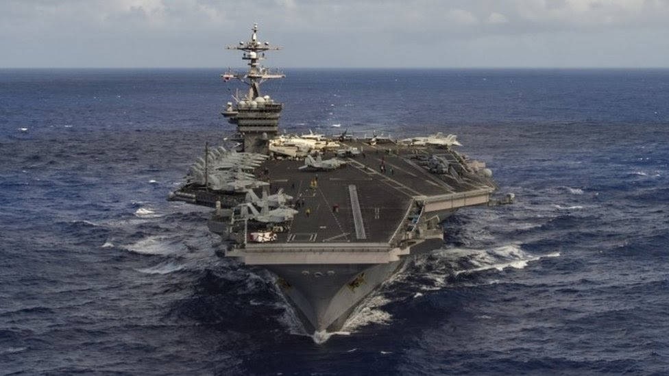 米空母3隻が西太平洋に集結 cが空母内を取材 cニュース