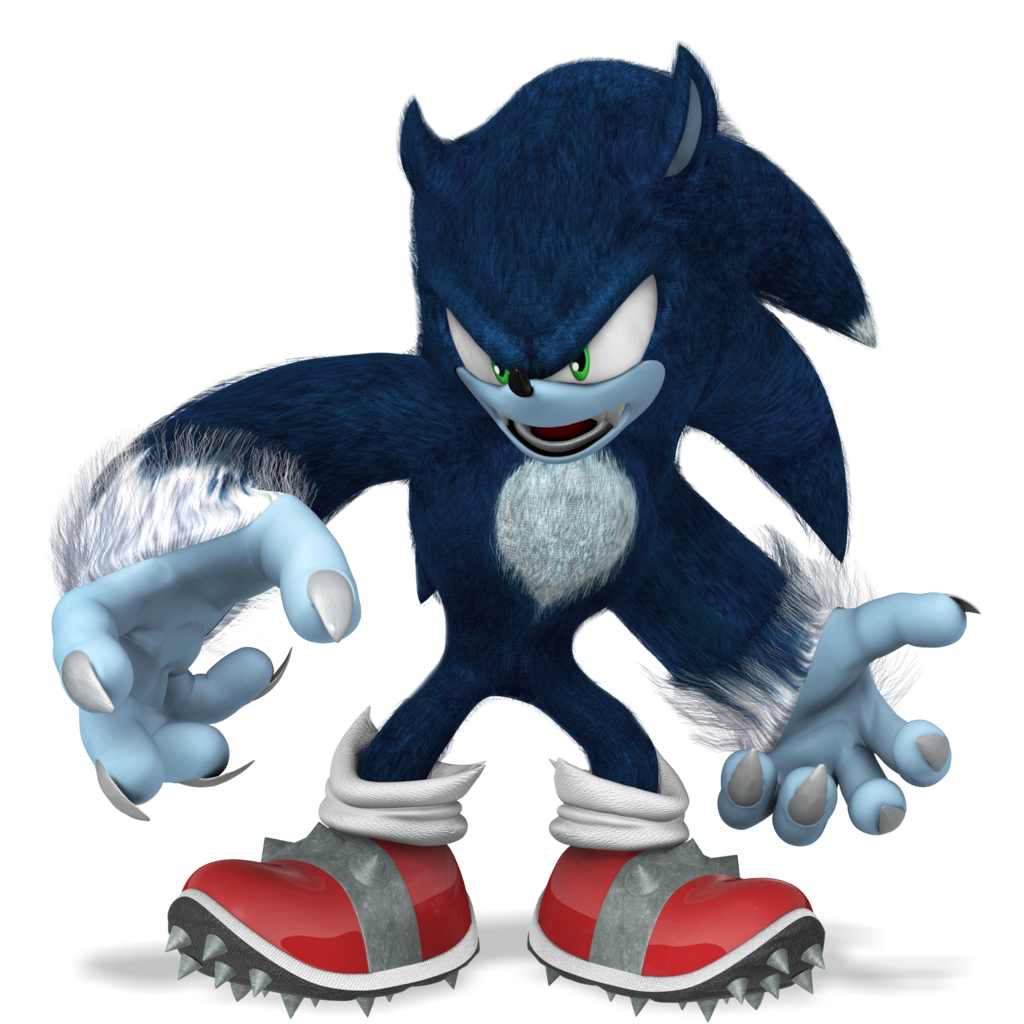 Sonic The Werehog Render By Nibroc - Free Coloring Pages