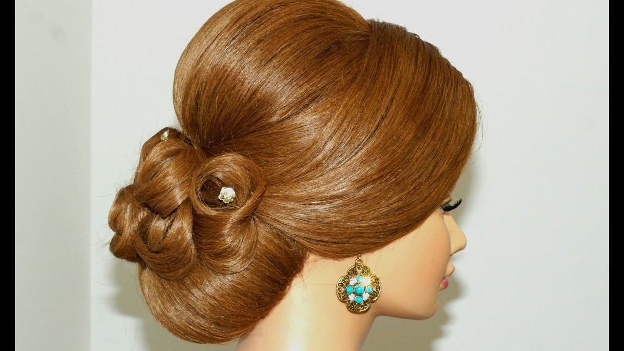 Updo hairstyles  Bridal wedding hairstyles  for long  hair  