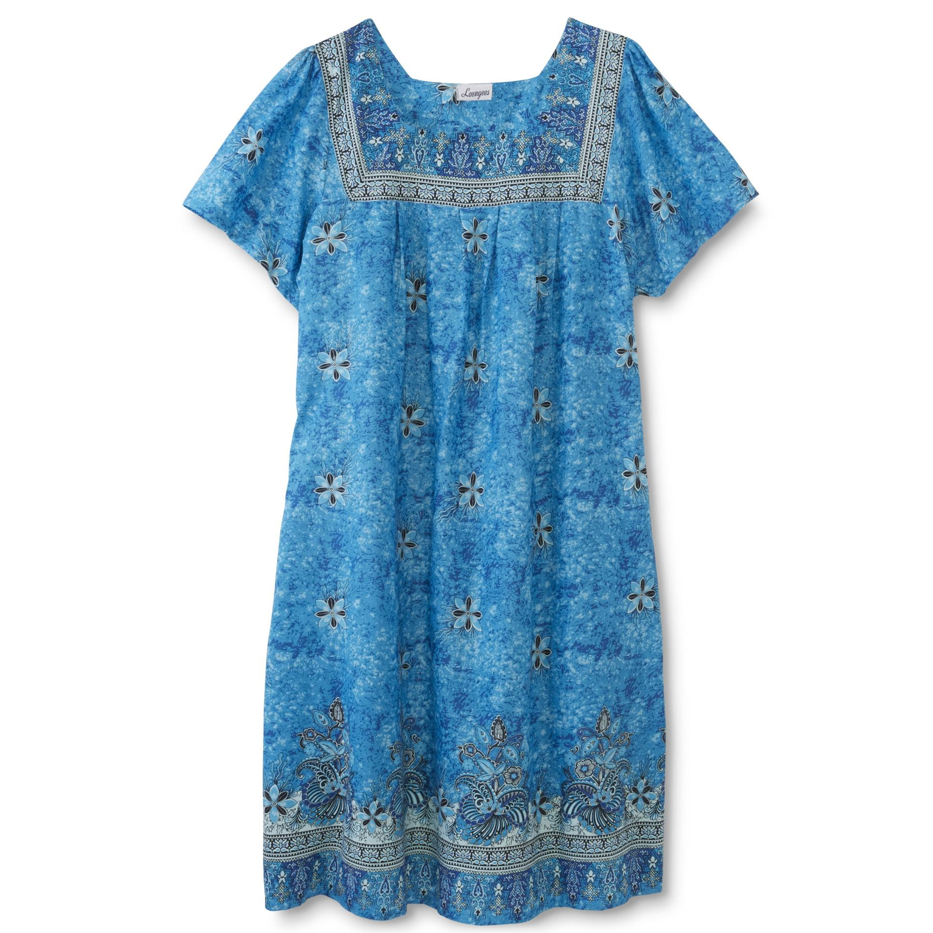 Loungees Women's Plus Lounge Dress - Floral